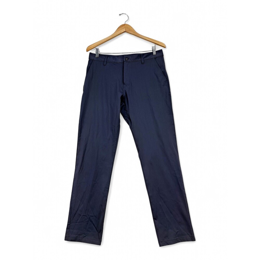 Rhone Men's Dress Pants 32W Navy Straight Leg